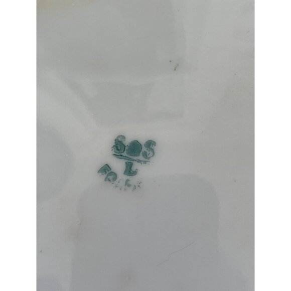 Antique Limoges Strauss & Sons Plate Heavy Gold Hand Painted Clover Flowers 8" - Picture 9 of 13